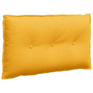 Cojín de Espalda Amarillo Claro 80 x 50 cm Tela de pana H