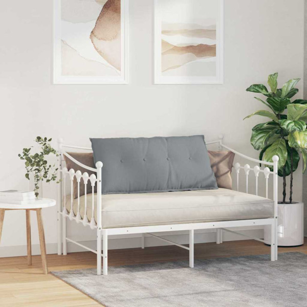 Cojín de Espalda Gris Claro 100 x 19 x 50 cm tela M 4