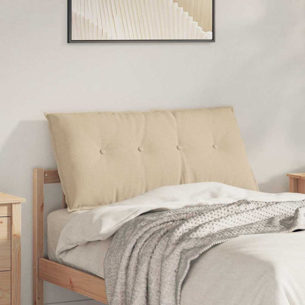 Cojín de Espalda Crema 100 x 19 x 50 cm tela D