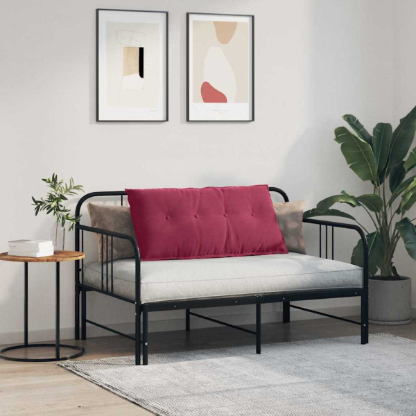 Cojín de Espalda Rojo vino 100 x 50 cm Tela de pana M 4