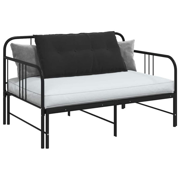 Cojín de Espalda Negro 100 x 50 cm Tela de pana M 3