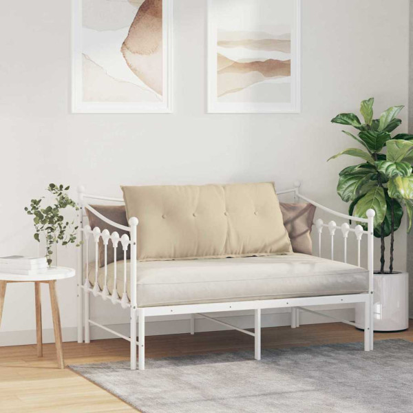 Cojín de Espalda Crema 100 x 50 cm Tela de microfibra M 4