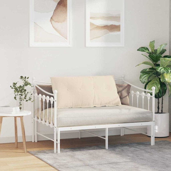 Cojín de Espalda Beige 100 x 50 cm Tela de microfibra M 4