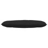 Cojín de Espalda Negro 120 x 19 x 50 cm tela 5