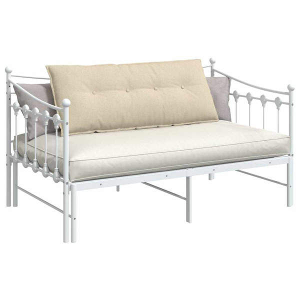 Cojín de Espalda Crema 120 x 19 x 50 cm tela M 3