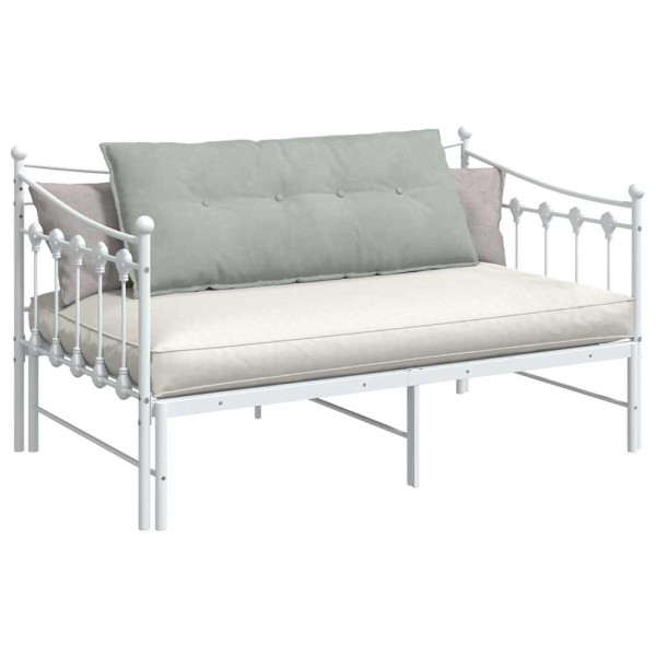 Cojín de Espalda Gris Claro 120 x 50 cm Tela de pana M 3