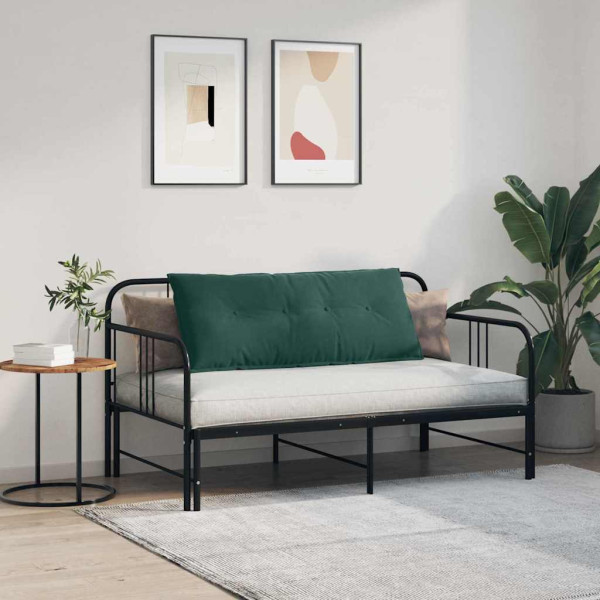 Cojín de Espalda Verde oscuro 120 x 50 cm Tela de pana M 4