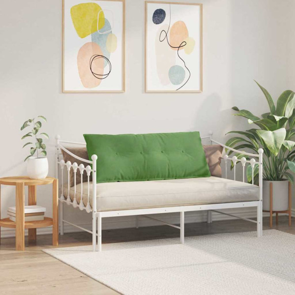 Cojín de Espalda Verde claro 120 x 50 cm Tela de pana M 4