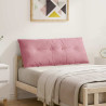 Cojín de Espalda Rosa 120 x 50 cm Tela de pana 1