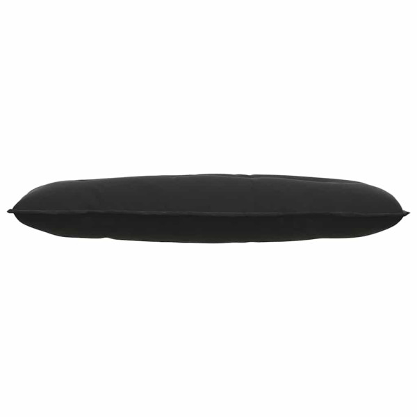 Cojín de Espalda Negro 120 x 50 cm Tela de pana M 5