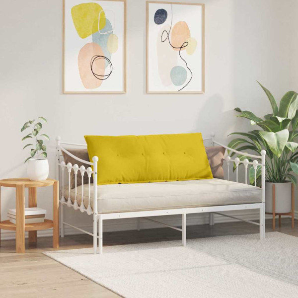 Cojín de Espalda Amarillo 120 x 50 cm Tela de pana M 4