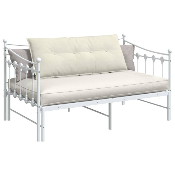 Cojín de Espalda Crema 120 x 50 cm Tela de pana M 3