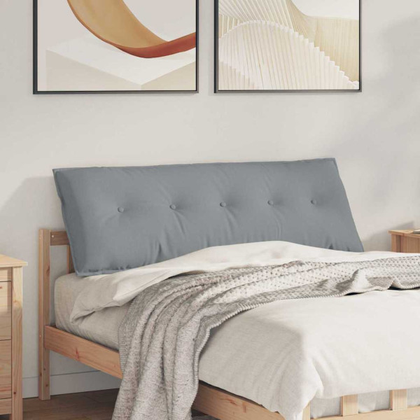 Cojín de Espalda Gris Claro 140 x 19 x 50 cm tela D