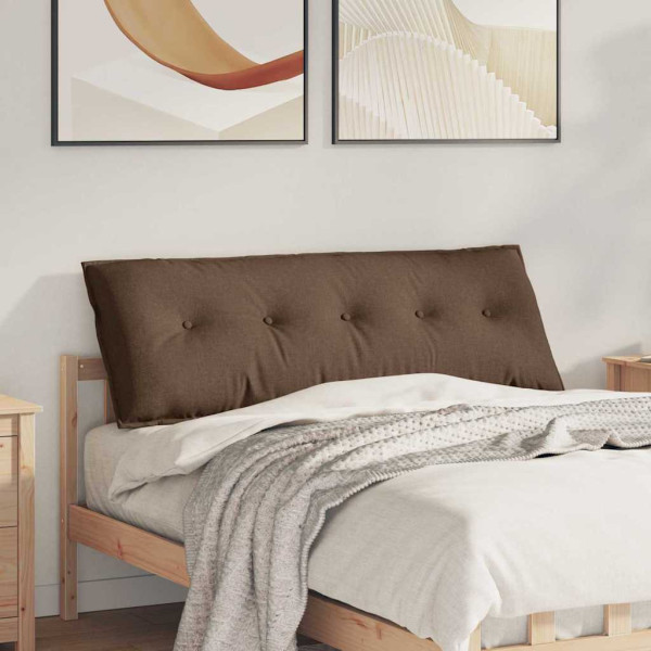 Cojín de Espalda Marrón 140 x 19 x 50 cm tela D