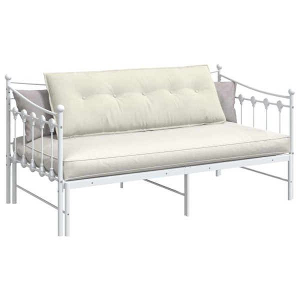 Cojín de Espalda Crema 140 x 50 cm Tela de pana M 3