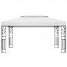Gazebo com telhado duplo 3x4 m branco 3
