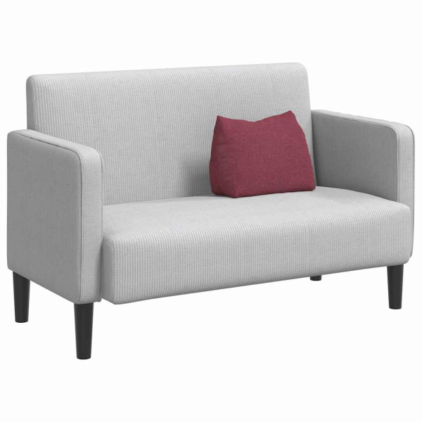 Cojín de Espalda Rojo vino 45 x 20 x 35 cm tela M 3