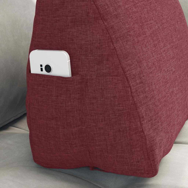 Cojín de Espalda Rojo vino 45 x 20 x 35 cm tela M 5