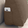 Cojín de Espalda Marrón 45 x 20 x 35 cm tela 5