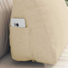 Cojín de Espalda Crema 45 x 20 x 35 cm tela 5
