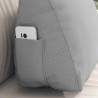 Cojín de Espalda Gris Nube 45 x 20 x 35 cm tela 5