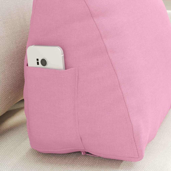 Cojín de Espalda Rosa 45 x 20 x 35 cm tela M 5