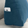 Cojín de Espalda Azul 45 x 20 x 35 cm Tela de pana 5