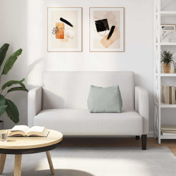 Cojín de Espalda Gris Claro 45 x 20 x 35 cm Tela de pana M 4