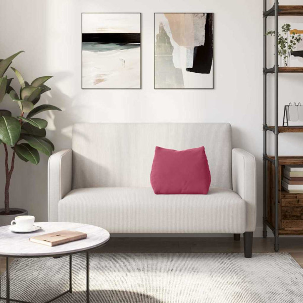 Cojín de Espalda Rojo vino 45 x 20 x 35 cm Tela de pana M 4