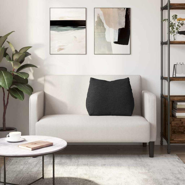 Cojín de Espalda Negro 60 x 20 x 50 cm tela M 4