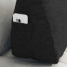 Cojín de Espalda Negro 60 x 20 x 50 cm tela 5