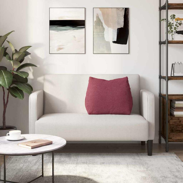 Cojín de Espalda Rojo vino 60 x 20 x 50 cm tela M 4