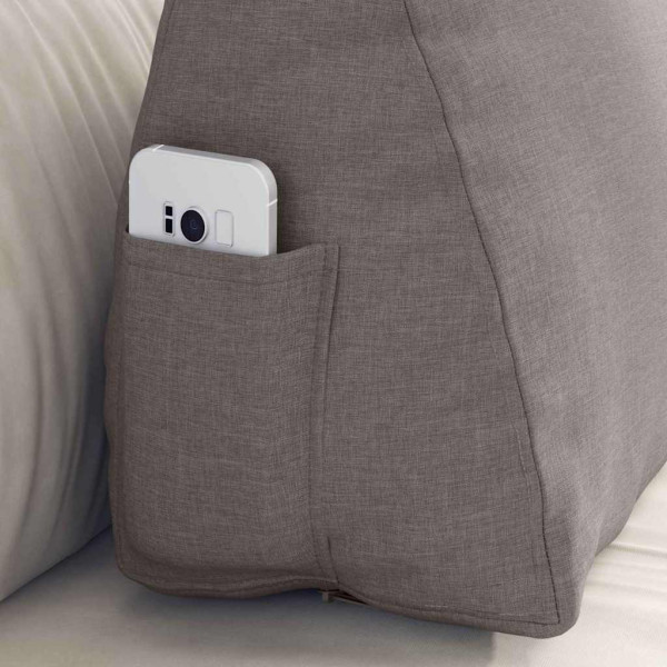 Cojín de Espalda Taupé 60 x 20 x 50 cm tela M 5