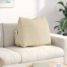 Cojín de Espalda Crema 60 x 20 x 50 cm tela 1