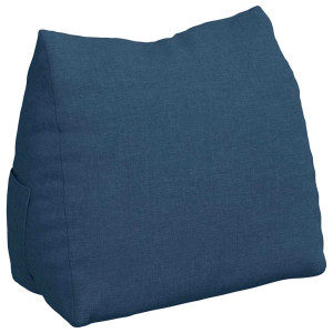 Cojín de Espalda Azul 60 x 20 x 50 cm tela H