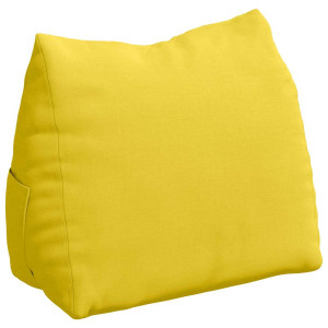 Cojín de Espalda Amarillo Claro 60 x 20 x 50 cm tela H