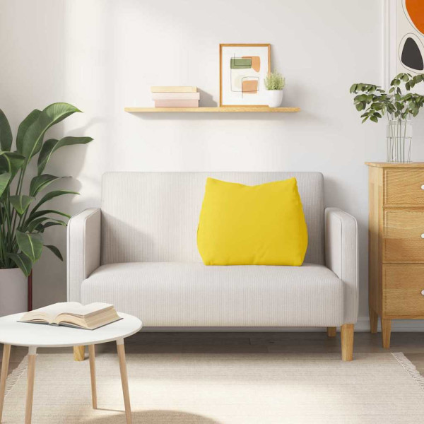 Cojín de Espalda Amarillo Claro 60 x 20 x 50 cm tela M 4