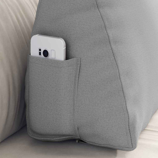 Cojín de Espalda Gris Nube 60 x 20 x 50 cm tela M 5