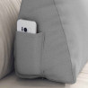 Cojín de Espalda Gris Nube 60 x 20 x 50 cm tela 5