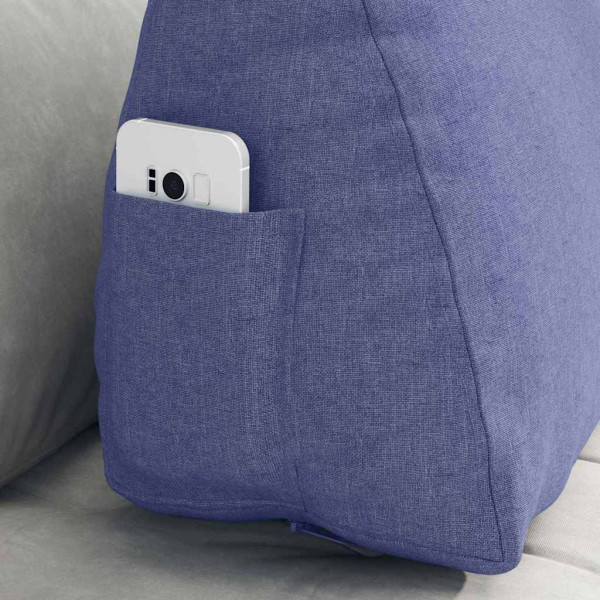 Cojín de Espalda Azul jeans 60 x 20 x 50 cm tela M 5