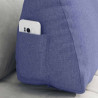 Cojín de Espalda Azul jeans 60 x 20 x 50 cm tela 5