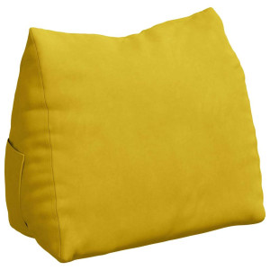 Cojín de Espalda Amarillo 60 x 20 x 50 cm Tela de pana H