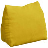Cojín de Espalda Amarillo 60 x 20 x 50 cm Tela de pana 2