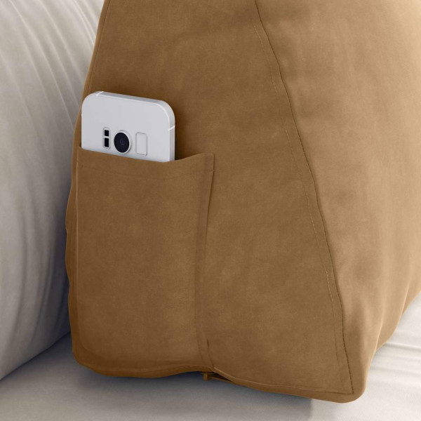 Cojín de Espalda Marrón 60 x 20 x 50 cm Tela de pana M 5