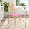 Cojines para asiento 4 pcs Rosa 40 x 40 x 3 cm tela 4