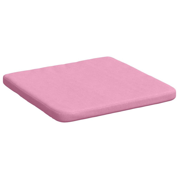 Cojines para asiento 4 pcs Rosa 40 x 40 x 3 cm tela M 5