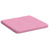 Cojines para asiento 4 pcs Rosa 40 x 40 x 3 cm tela 5