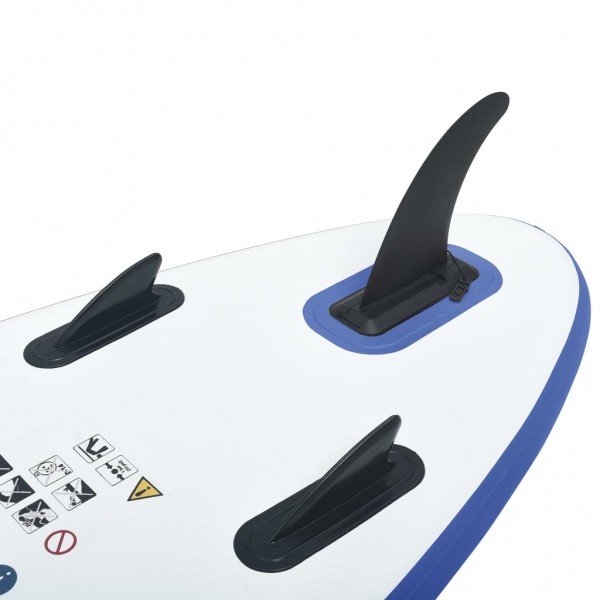 Prancha de paddle SUP insuflável azul e branco M 5