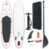 Prancha de paddle SUP insuflável vermelho e branco 1