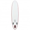 Set de tabla inflable de paddle surf SUP rojo y blanco 4